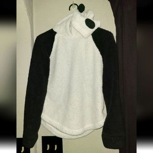 Girl's fleece panda sweater